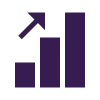 Graph with up arrow